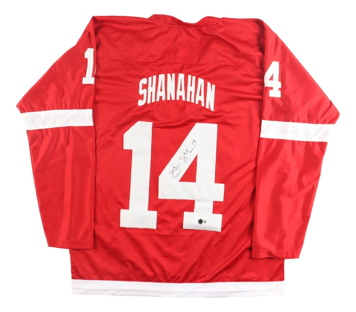 Brendan Shanahan Detroit Signed Red Hockey Jersey BAS