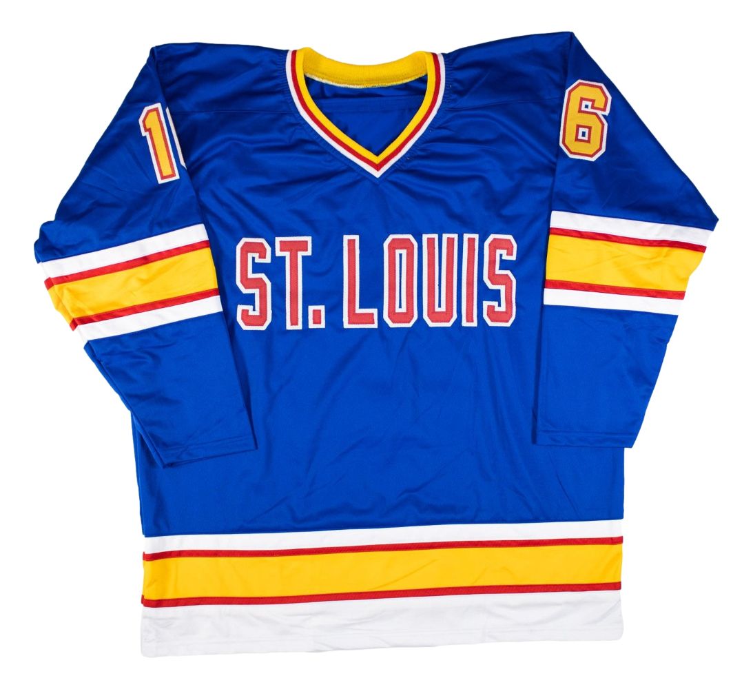 Brett Hull St. Louis Signed Blue Hockey Jersey GTSM