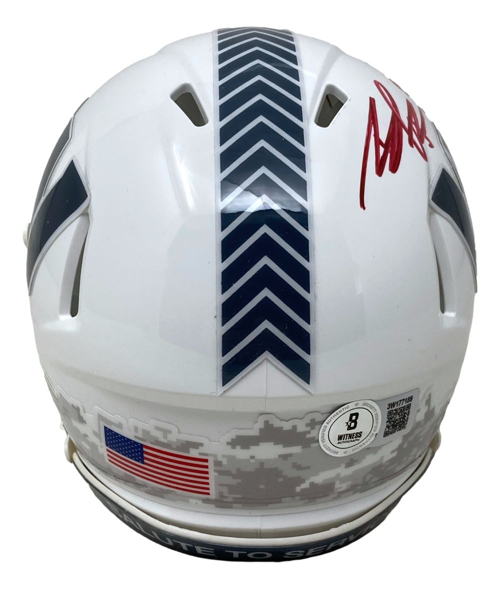 Brian Robinson Jr Signed Commanders Salute To Service Mini Speed Helmet BAS