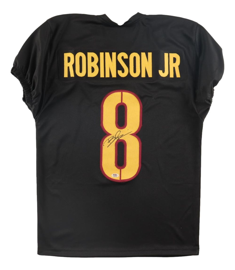 Brian Robinson Jr Washington Signed Black Football Jersey PSA/DNA Hologram