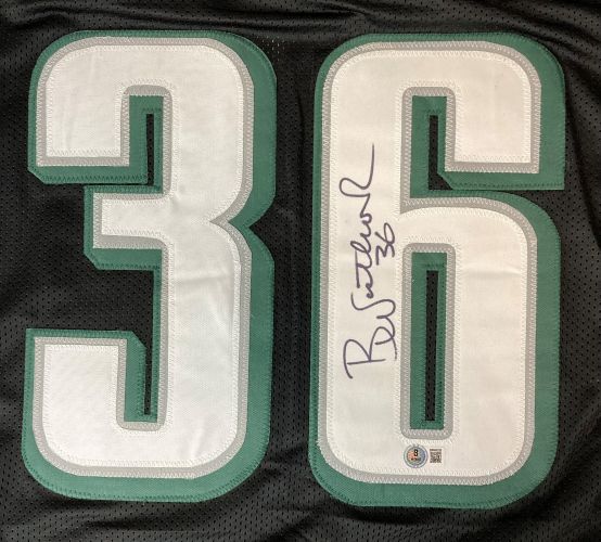 Brian Westbrook Philadelphia Signed Black Football Jersey BAS