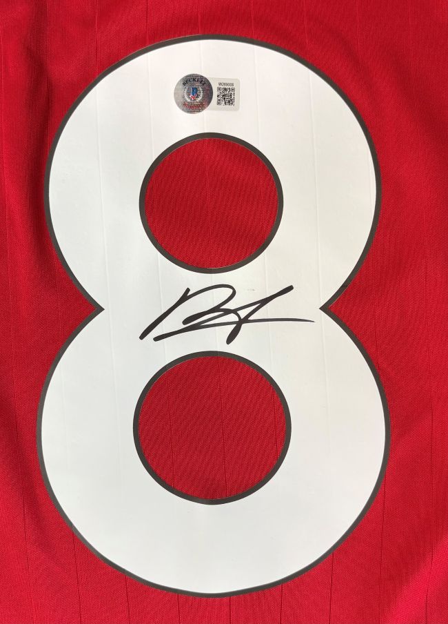 Bruno Fernandes Signed Manchester United Adidas Soccer Jersey BAS