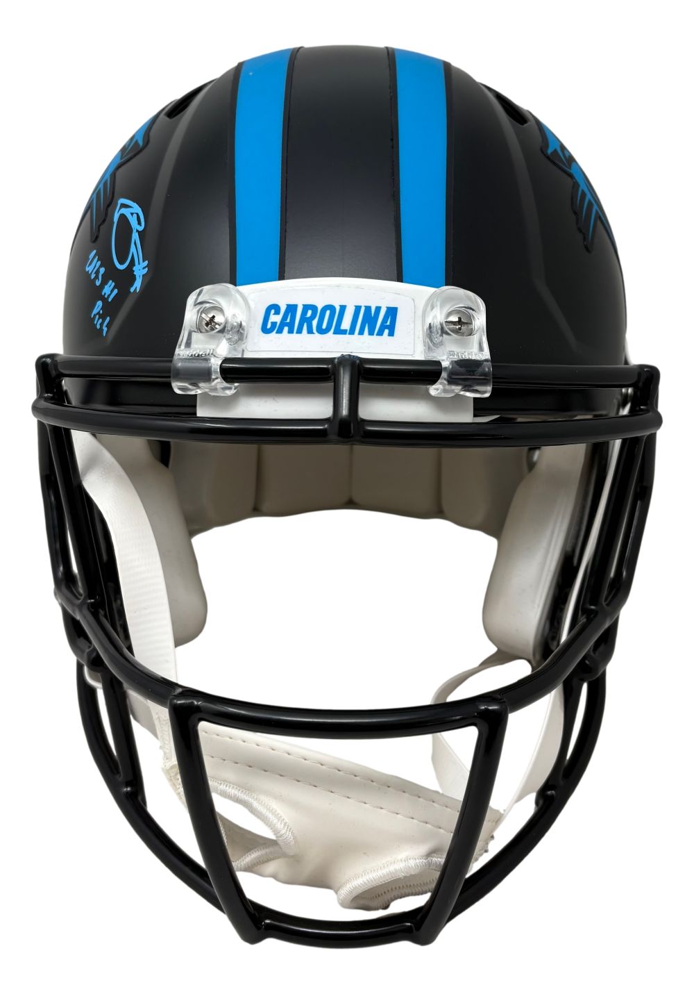 Bryce Young Signed Panthers Full Sz Black Authentic Helmet 2023 #1 Pick Fanatics