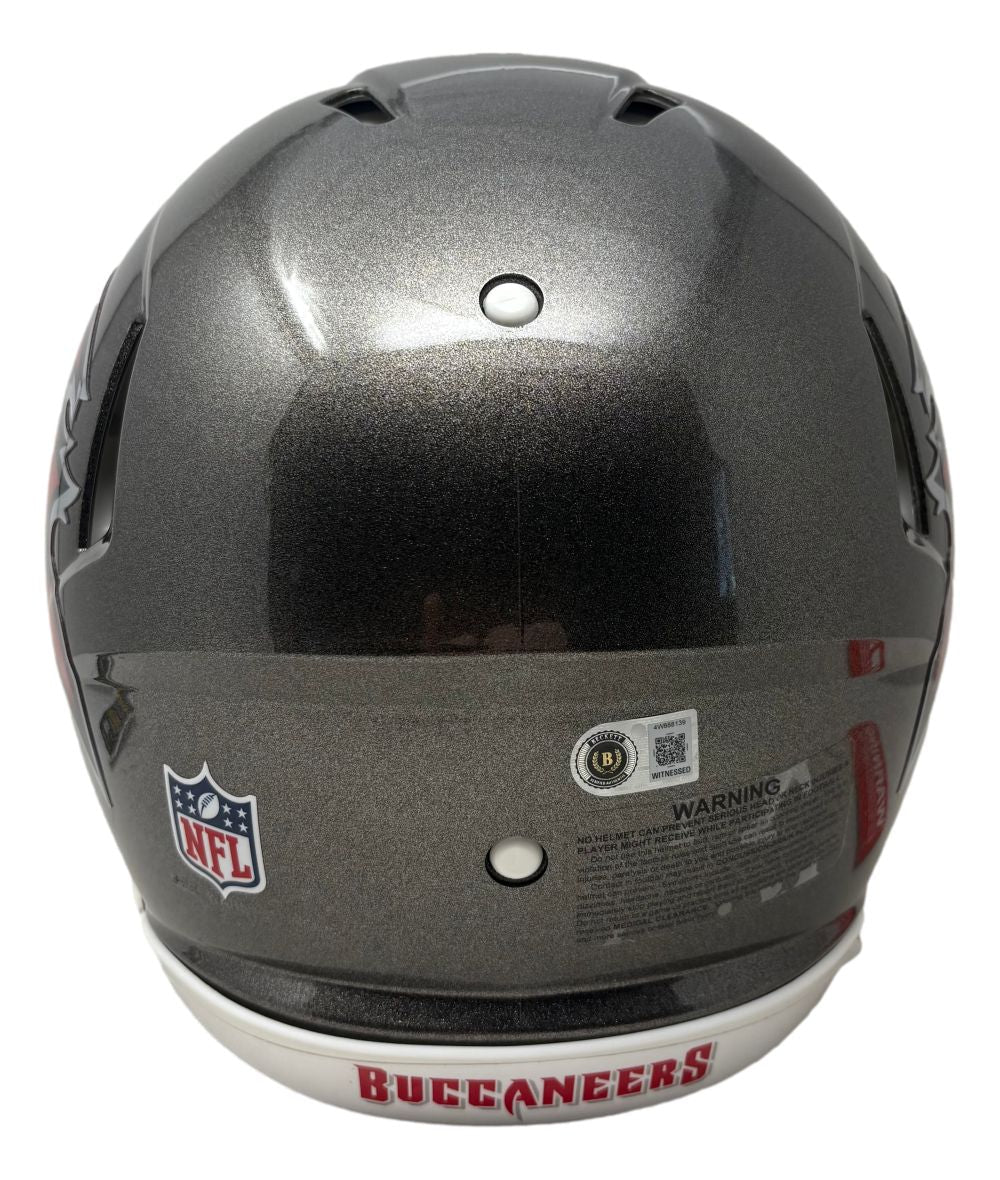Bucky Irving Signed Tampa Bay Buccaneers Full Size Authentic Speed Helmet BAS