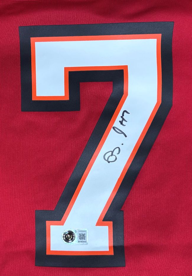 Bucky Irving Signed Tampa Bay Buccaneers Nike Game Replica Jersey BAS