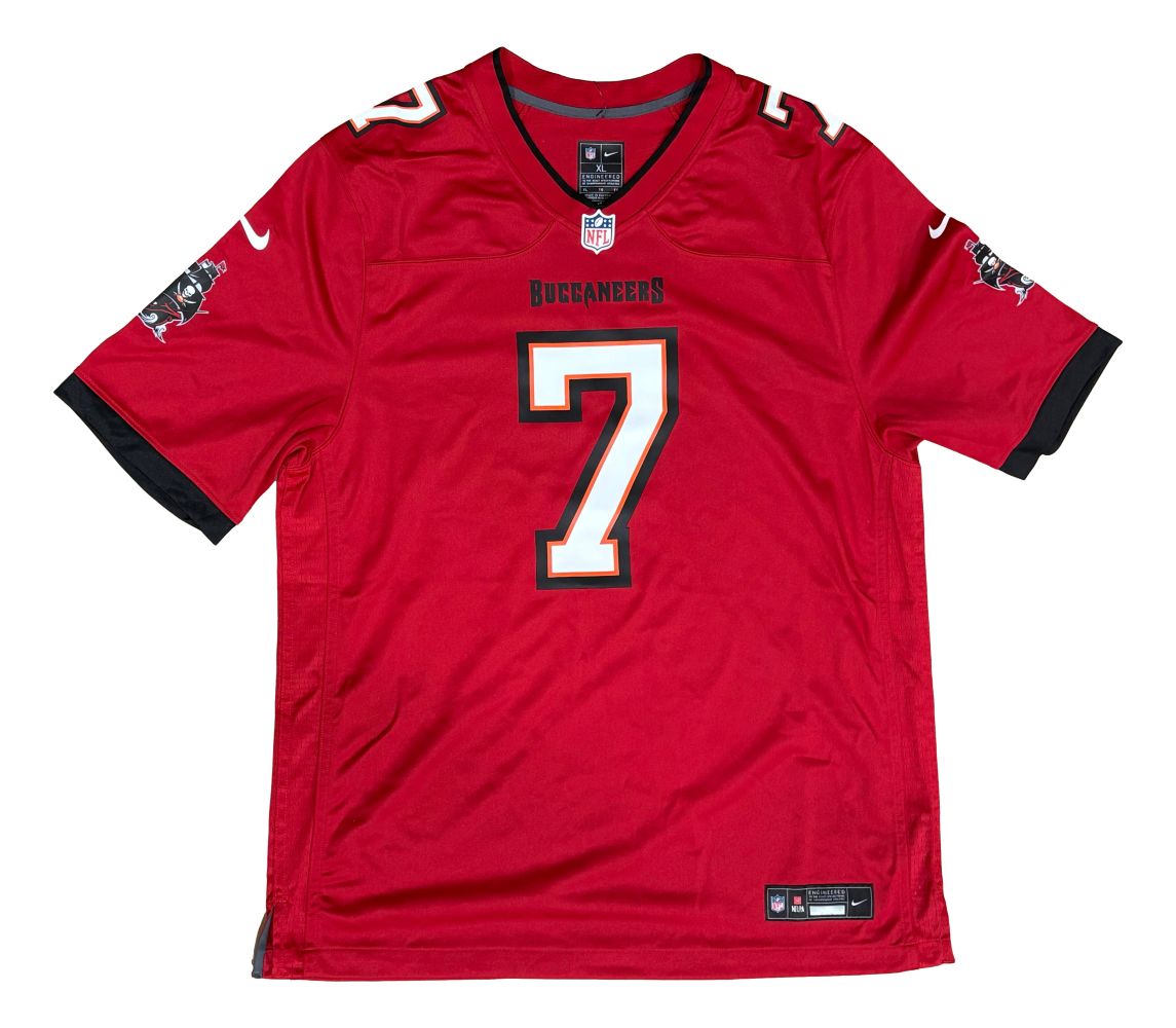 Bucky Irving Signed Tampa Bay Buccaneers Nike Game Replica Jersey BAS