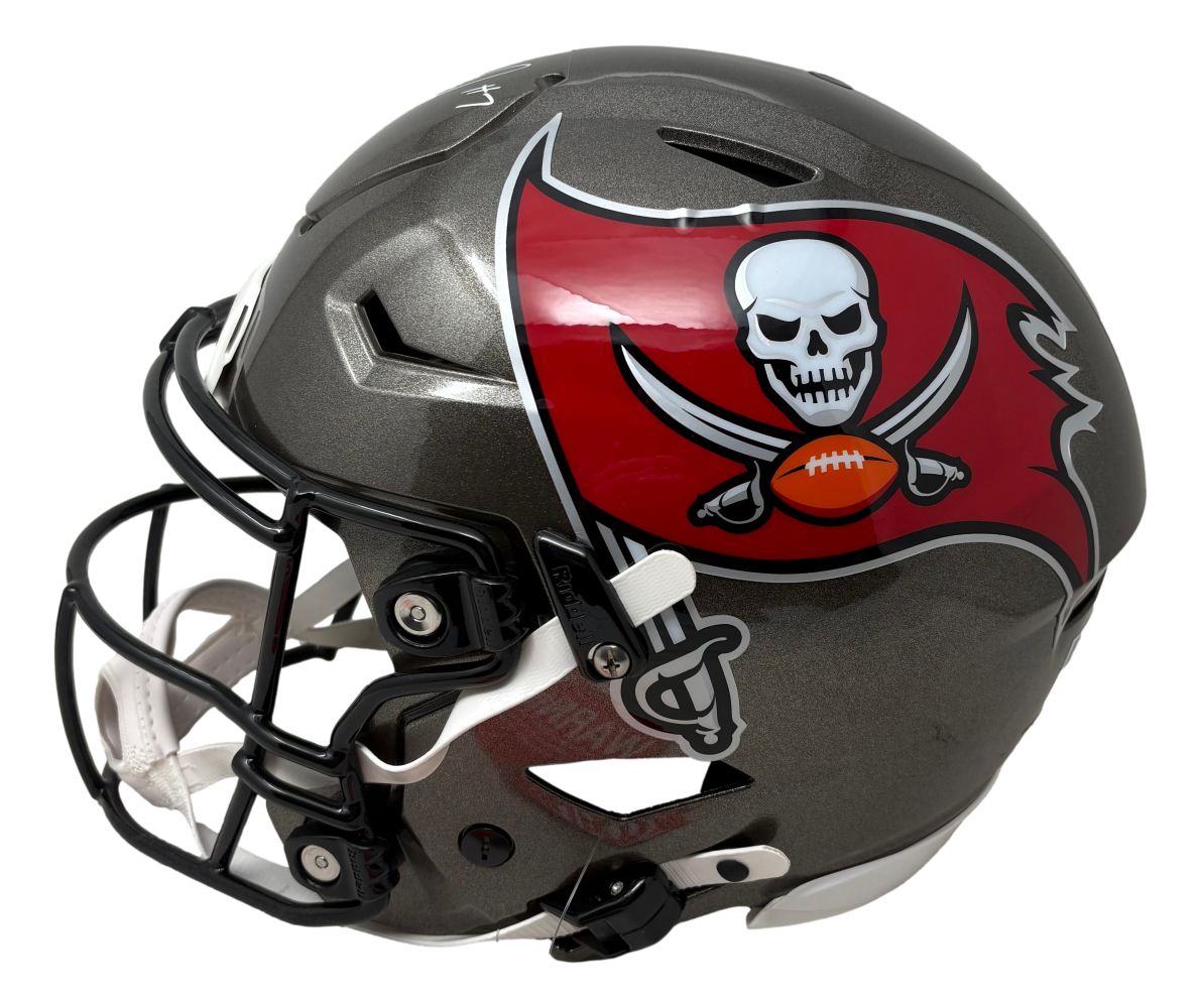 Bucky Irving Signed Tampa Bay Buccaneers FS Authentic SpeedFlex Helmet BAS