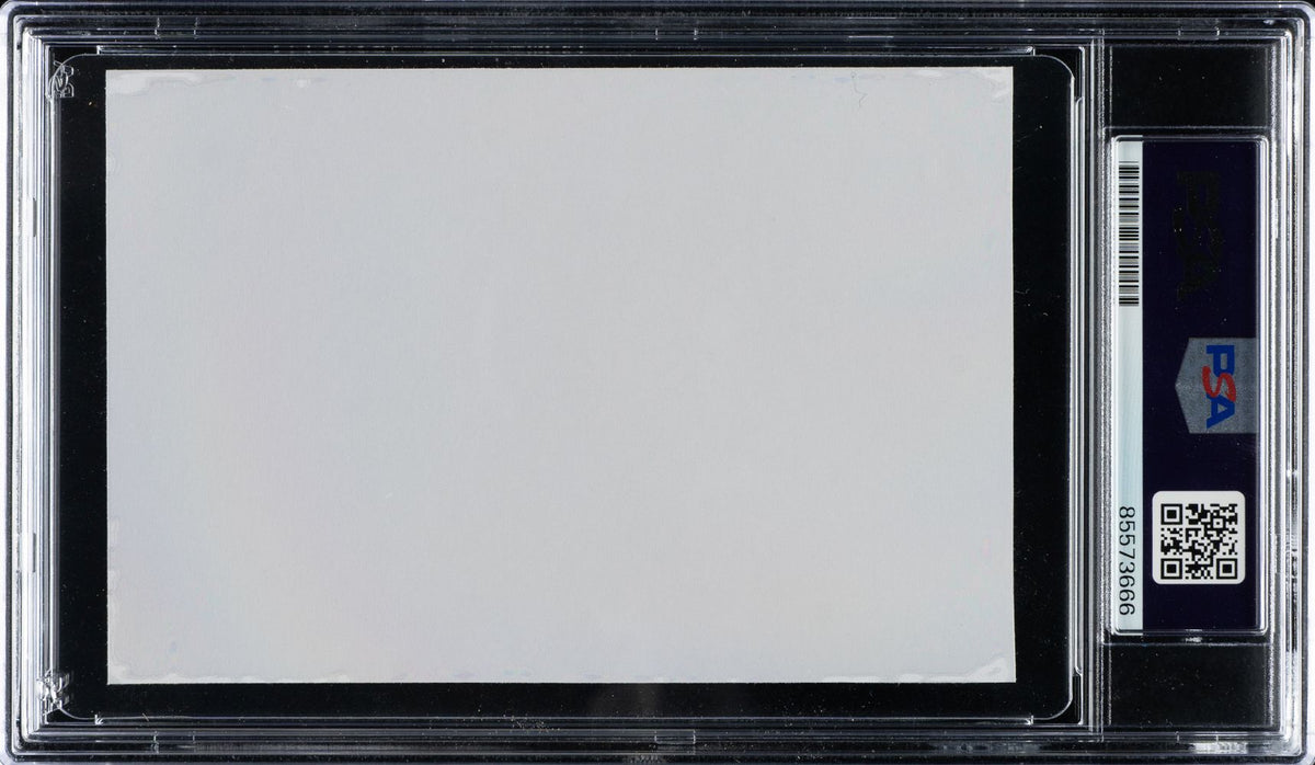 Buzz Aldrin Signed Slabbed 3x5 Index Card PSA/DNA