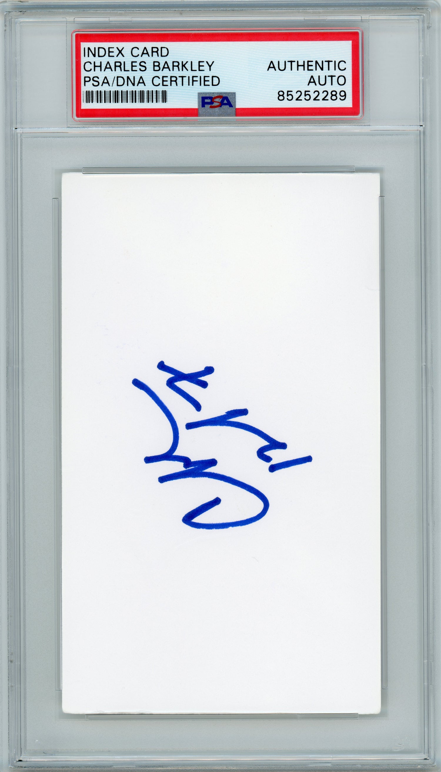 Index Card Charles Barkley PSA/DNA Autograph