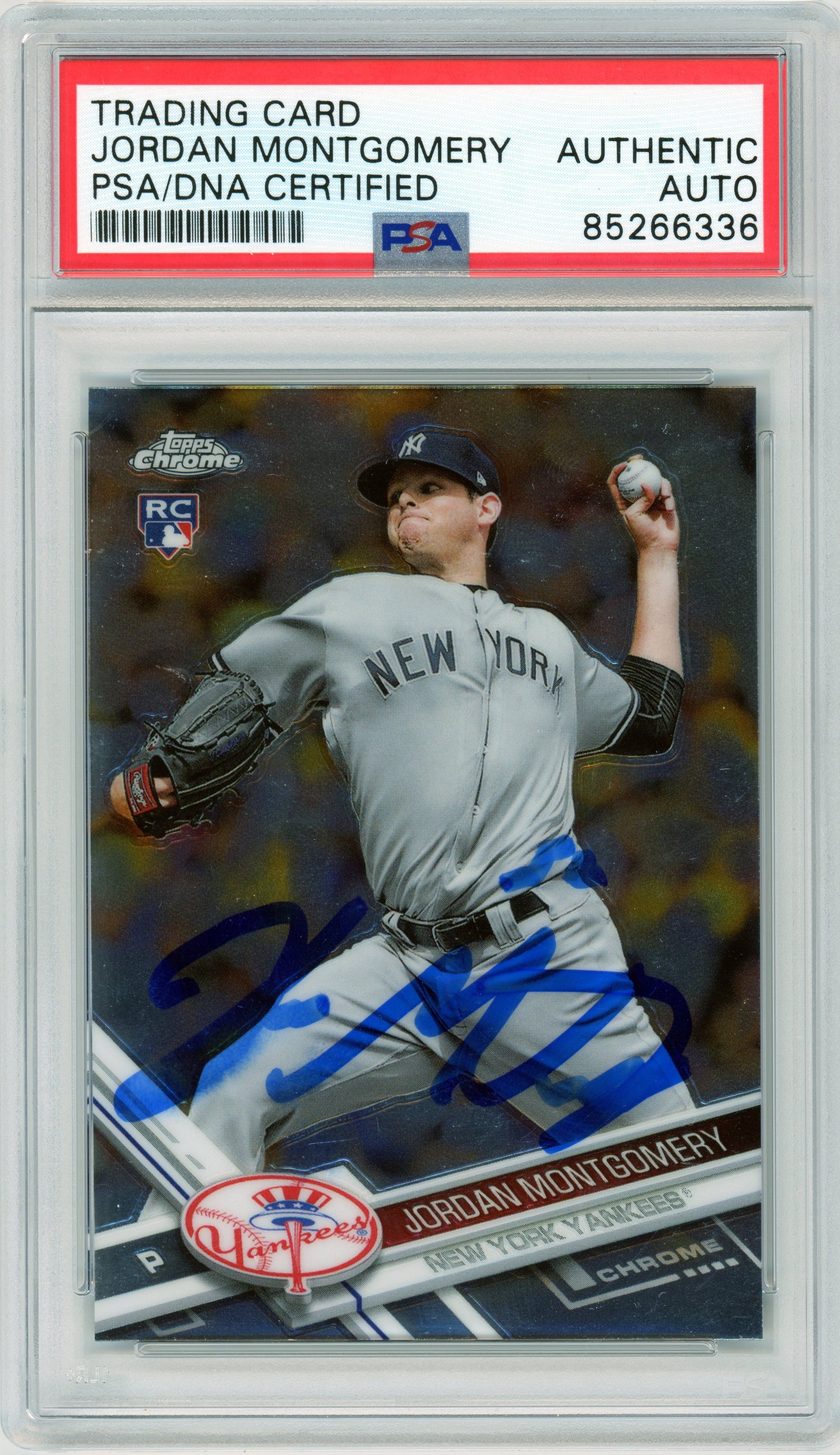 2017 Topps Chrome #24 Jordan Montgomery RC Yankees PSA Autograph