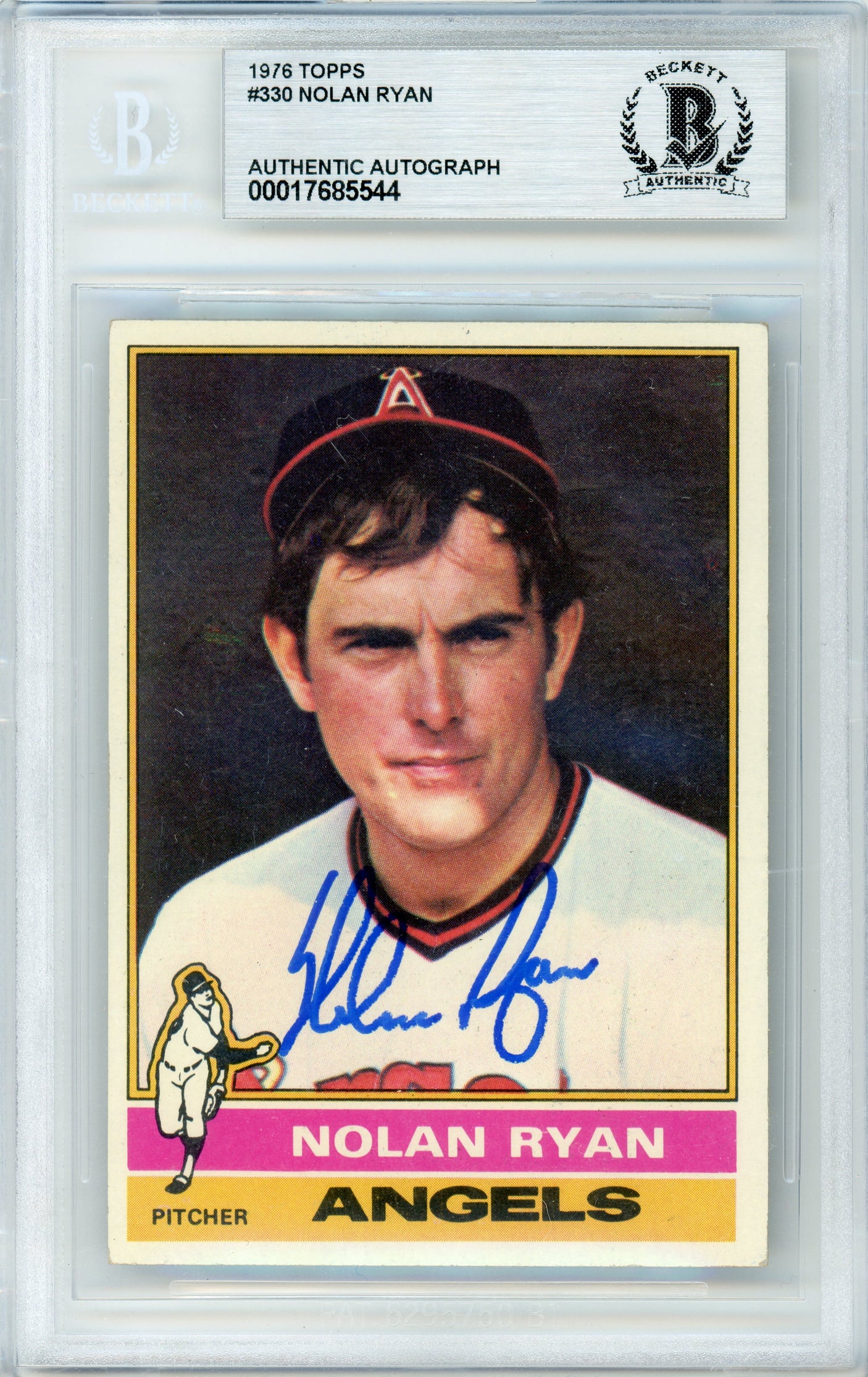 1976 Topps #330 Nolan Ryan Angels BGS Autograph