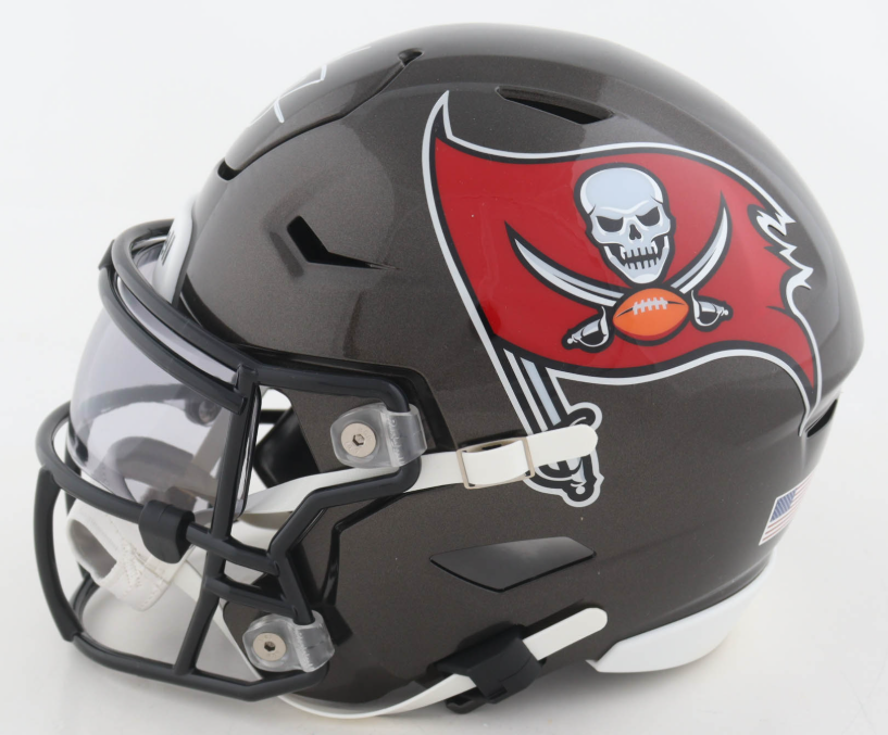 Derrick Brooks Signed Buccaneers Mid-Size MIDI SpeedFlex Helmet w/ Visor - Radtke