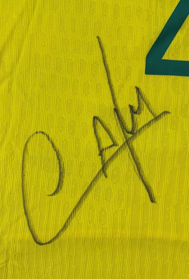 Cafu Signed Brazil Nike Soccer Jersey JSA QR