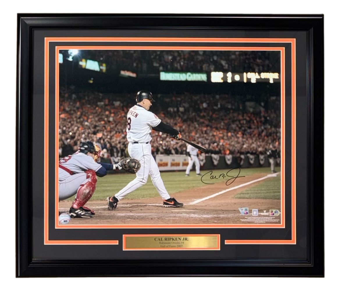 Cal Ripken Jr Signed Framed 16x20 Baltimore Orioles Photo Fanatics