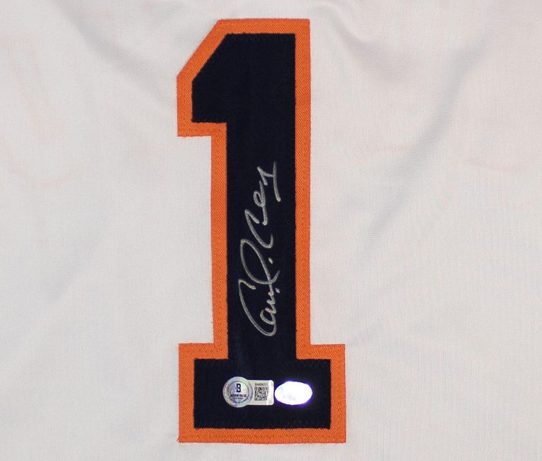 Carlos Correa Houston Signed White Baseball Jersey BAS