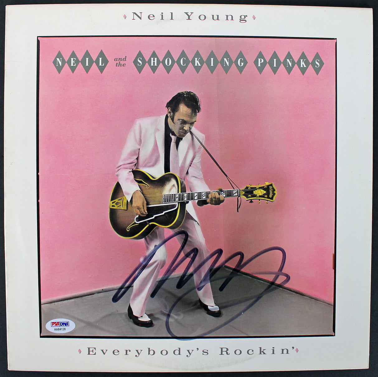 Neil Young Authentic Signed Everybody's Rockin Album Cover PSA/DNA #AA84128