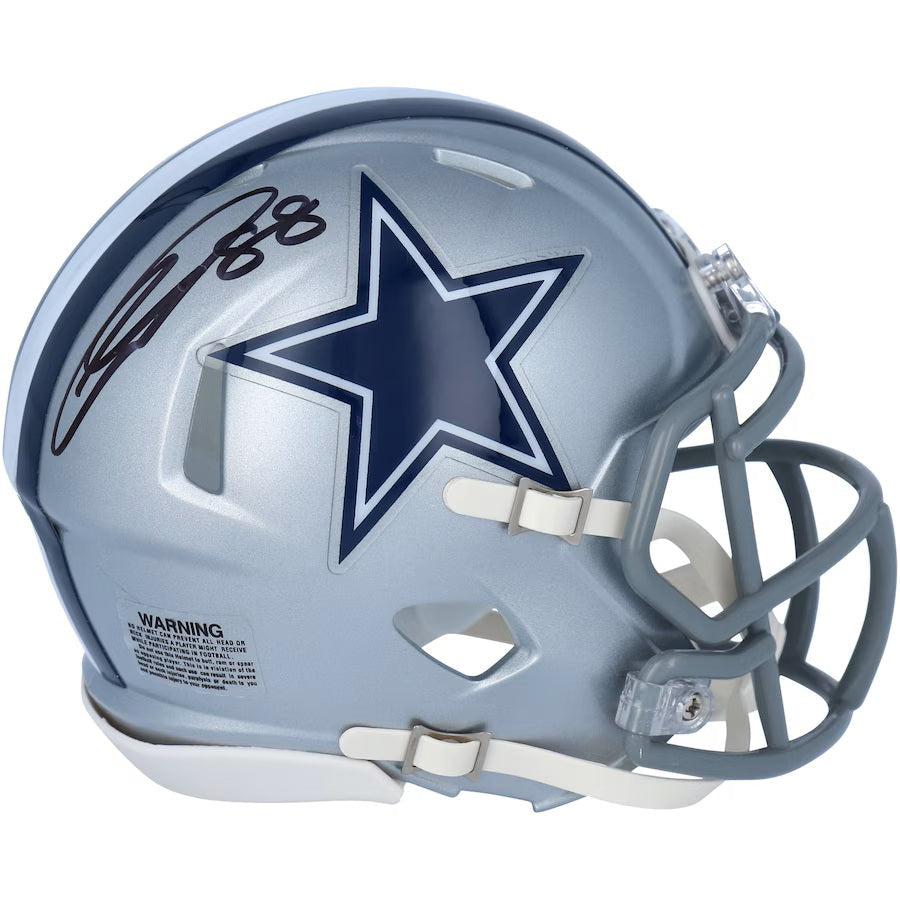 CeeDee Lamb Signed Dallas Cowboys Mini Speed Helmet Fanatics