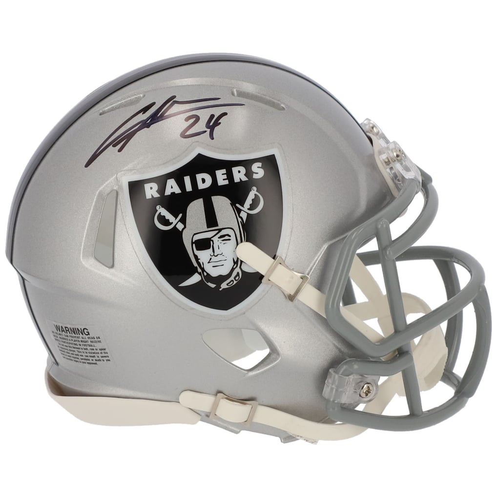 Charles Woodson Autographed Raiders Speed Mini Helmet Fanatics