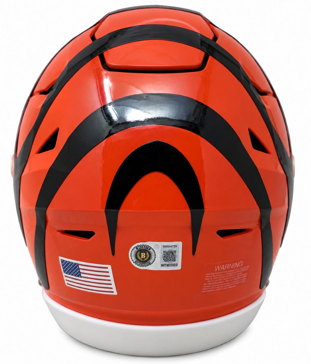 Ja'Marr Chase Signed Cincinnati Bengals MIDI SpeedFlex Helmet BAS