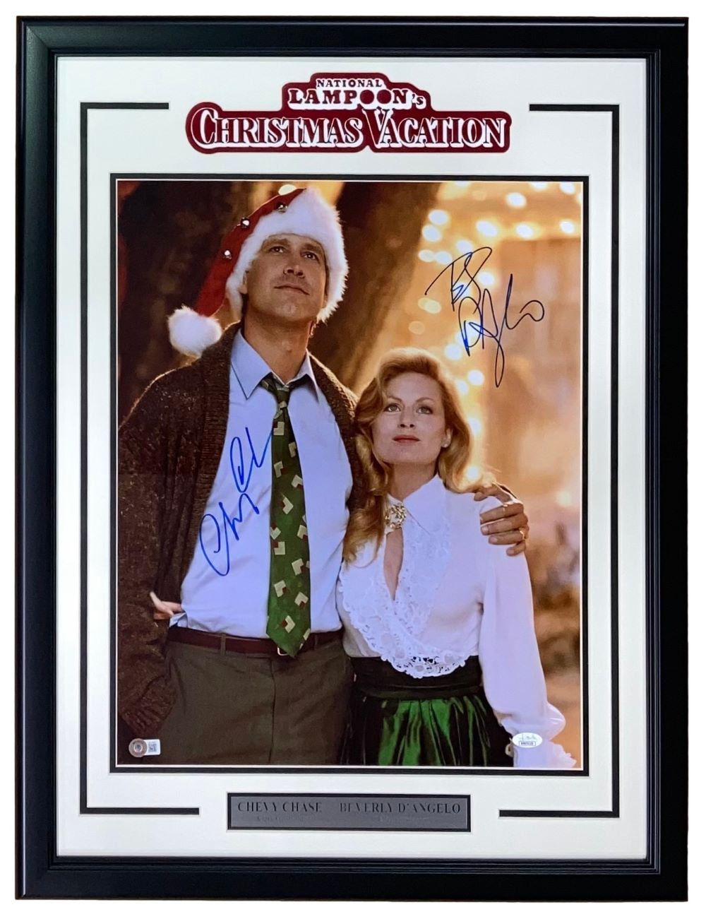 Chevy Chase Beverly D'Angelo Signed Frame 16x20 Christmas Vacation Photo BAS+JSA