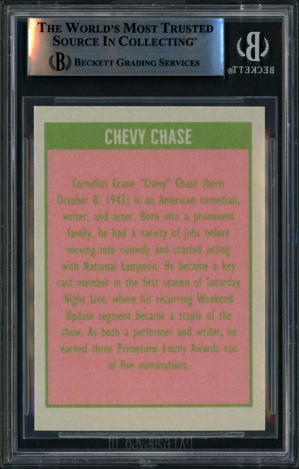 Chevy Chase Signed Autographed Reprint Trading Card BAS