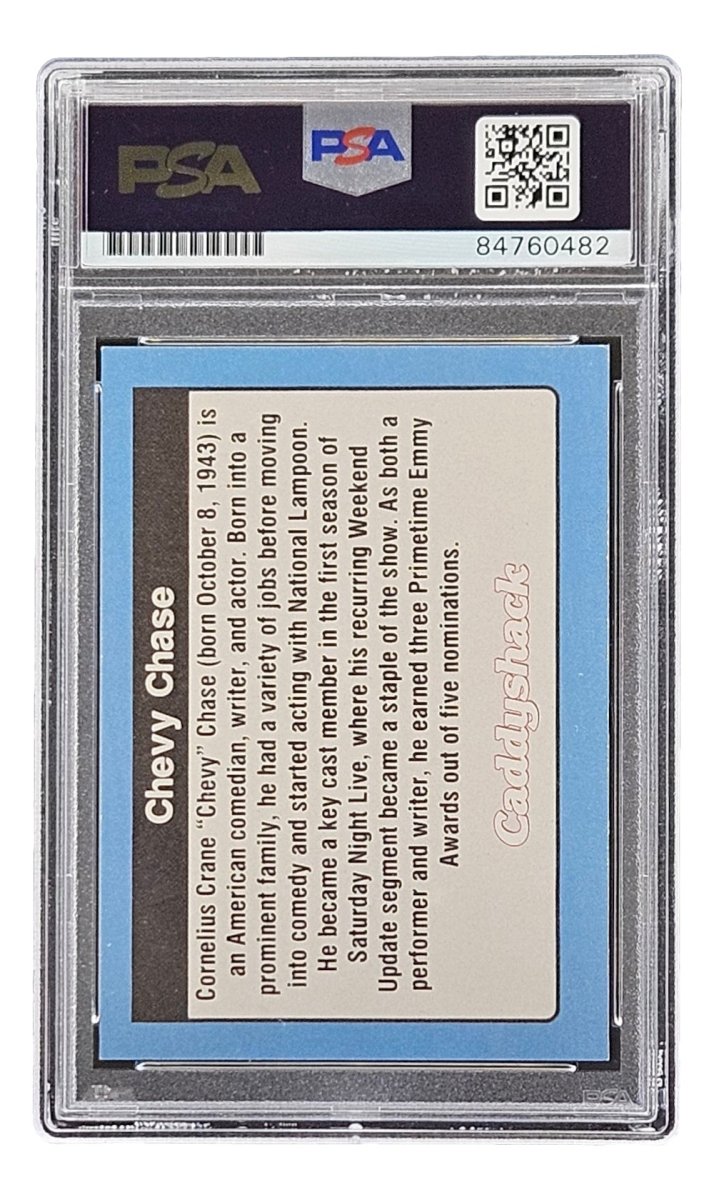 Chevy Chase Signed Caddyshack Ty Webb Trading Card PSA/DNA - Sports Integrity