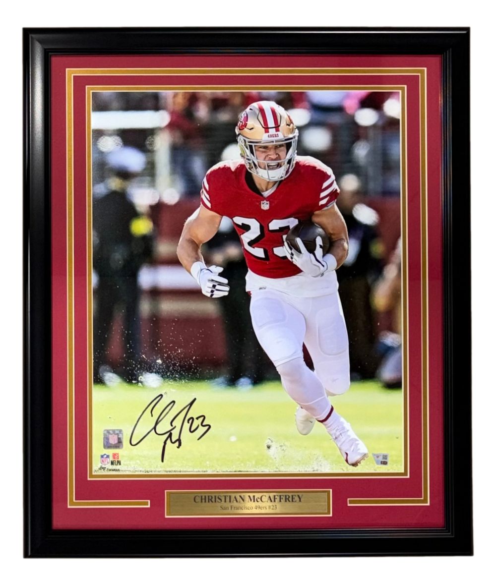 Christian McCaffrey Signed Framed 16x20 San Francisco 49ers Photo Fanatics