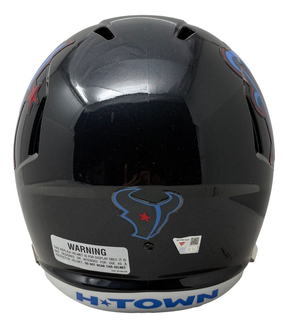 CJ Stroud Signed Houston Texans Full Size H-Town Replica Speed Helmet Fanatics