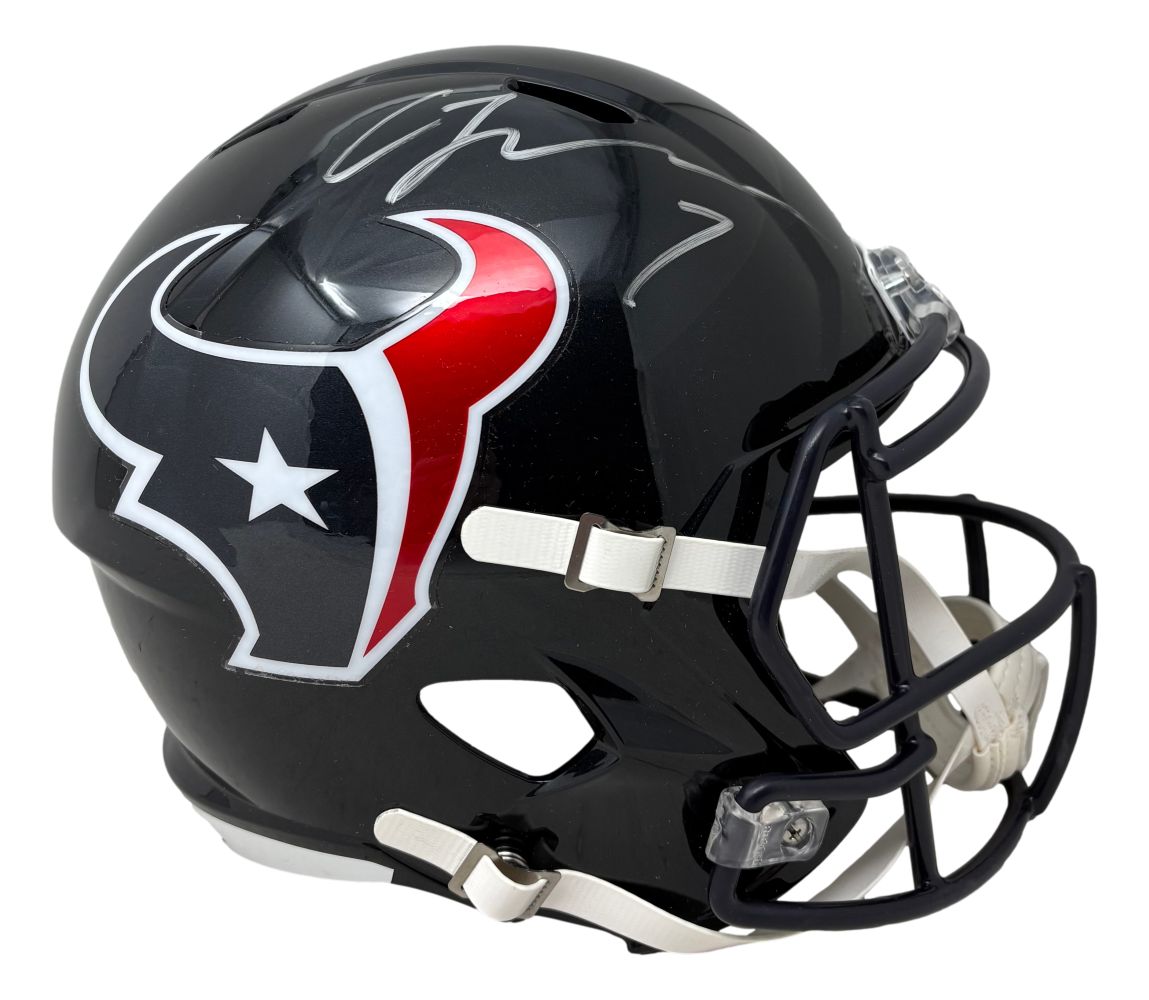CJ Stroud Signed Houston Texans Full Size Replica Speed Helmet Fanatics