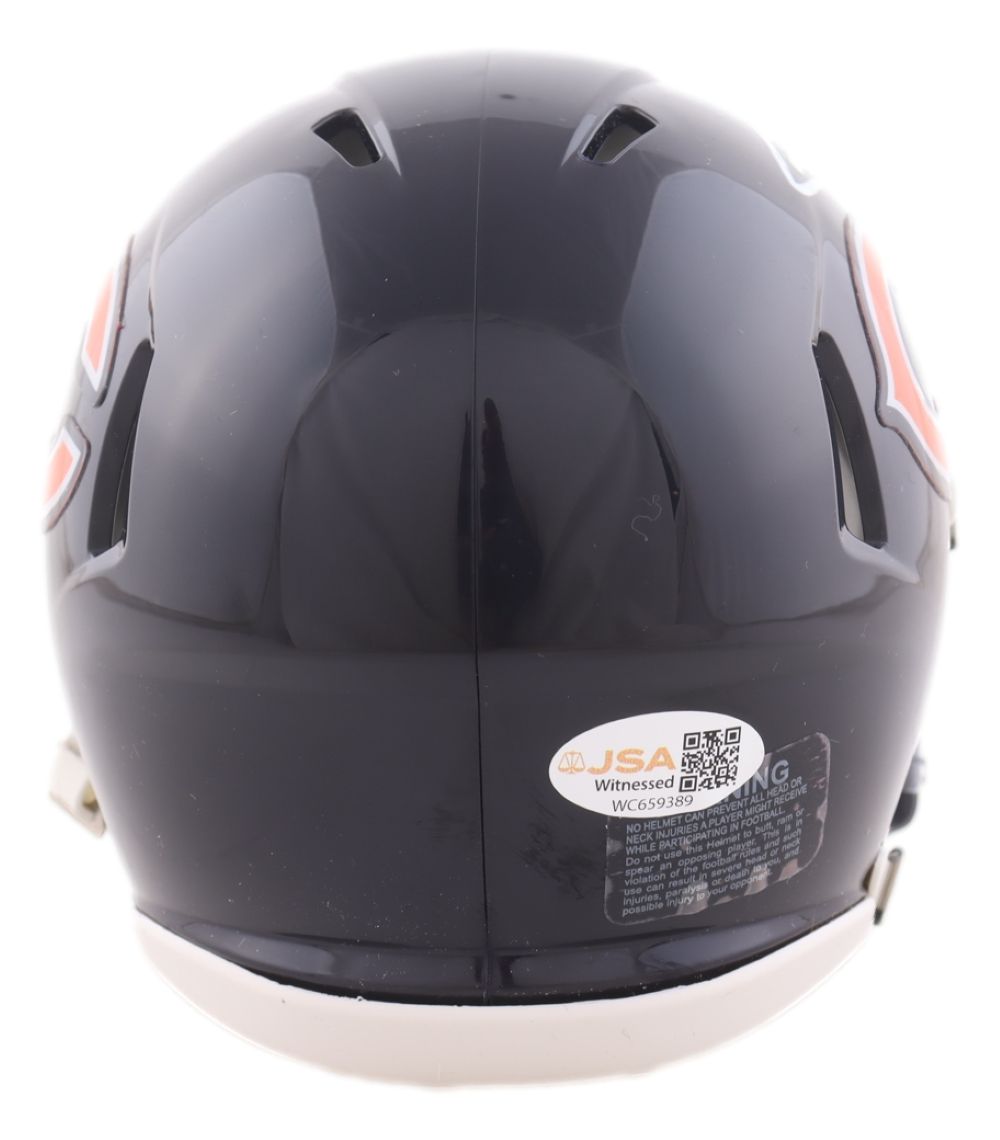 Colston Loveland Signed Chicago Bears Mini Speed Helmet JSA QR