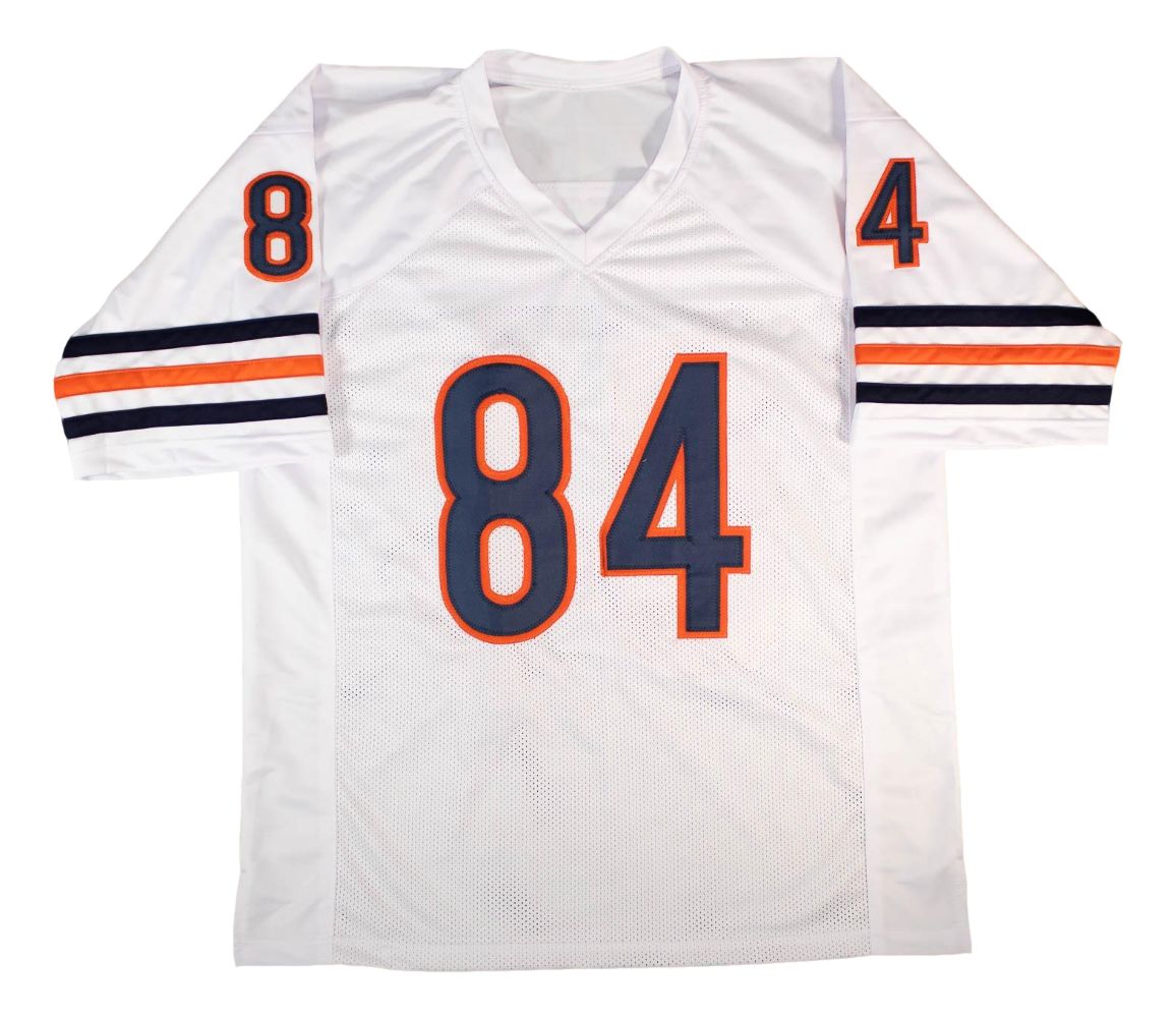 Colston Loveland Chicago Signed White Football Jersey BAS