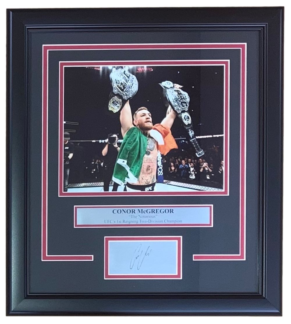 Conor McGregor Framed 8x10 MMA Photo w/ Laser Engraved Signature