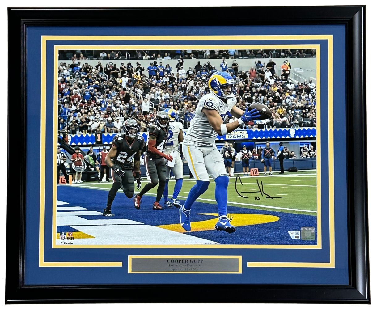 Cooper Kupp Signed Framed 16x20 Los Angeles Rams Photo vs Buccaneers Fanatics