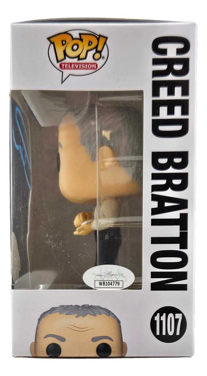 Creed Bratton Signed In Blue The Office Funko Pop #1107 JSA ITP Hologram - Sports Integrity