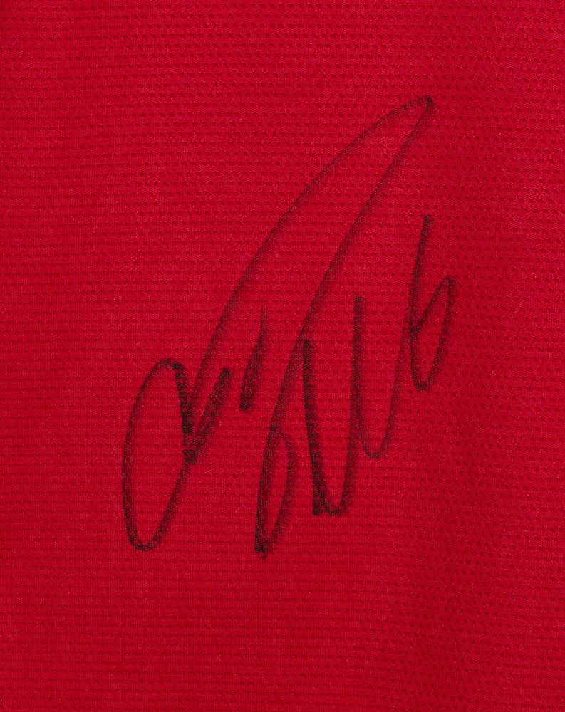 Cristiano Ronaldo Signed Red Adidas Manchester United Soccer Jersey BAS LOA