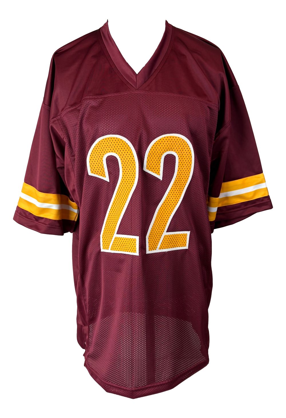 Jacory Croskey-Merritt Washington Signed Burgundy Football Jersey BAS