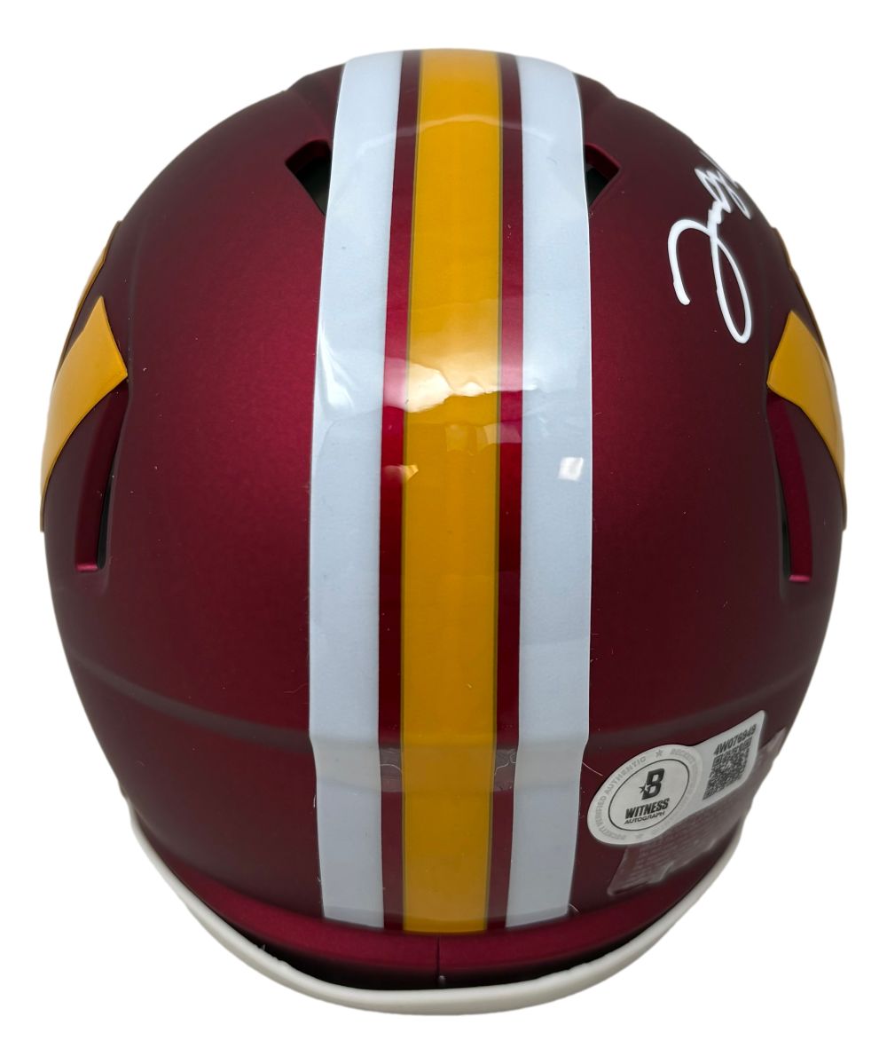 Jacory Croskey-Merritt Signed Washington Commanders Mini Speed Helmet BAS