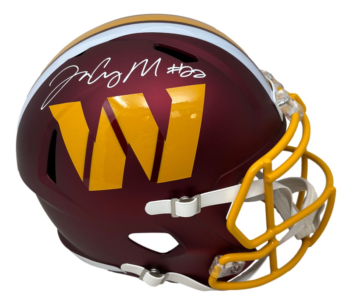 Jacory Croskey-Merritt Signed Washington Commanders FS Replica Speed Helmet BAS