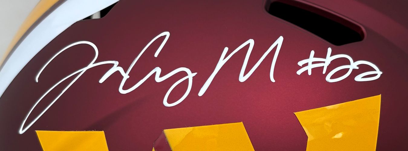 Jacory Croskey-Merritt Signed Washington Commanders FS Replica Speed Helmet BAS