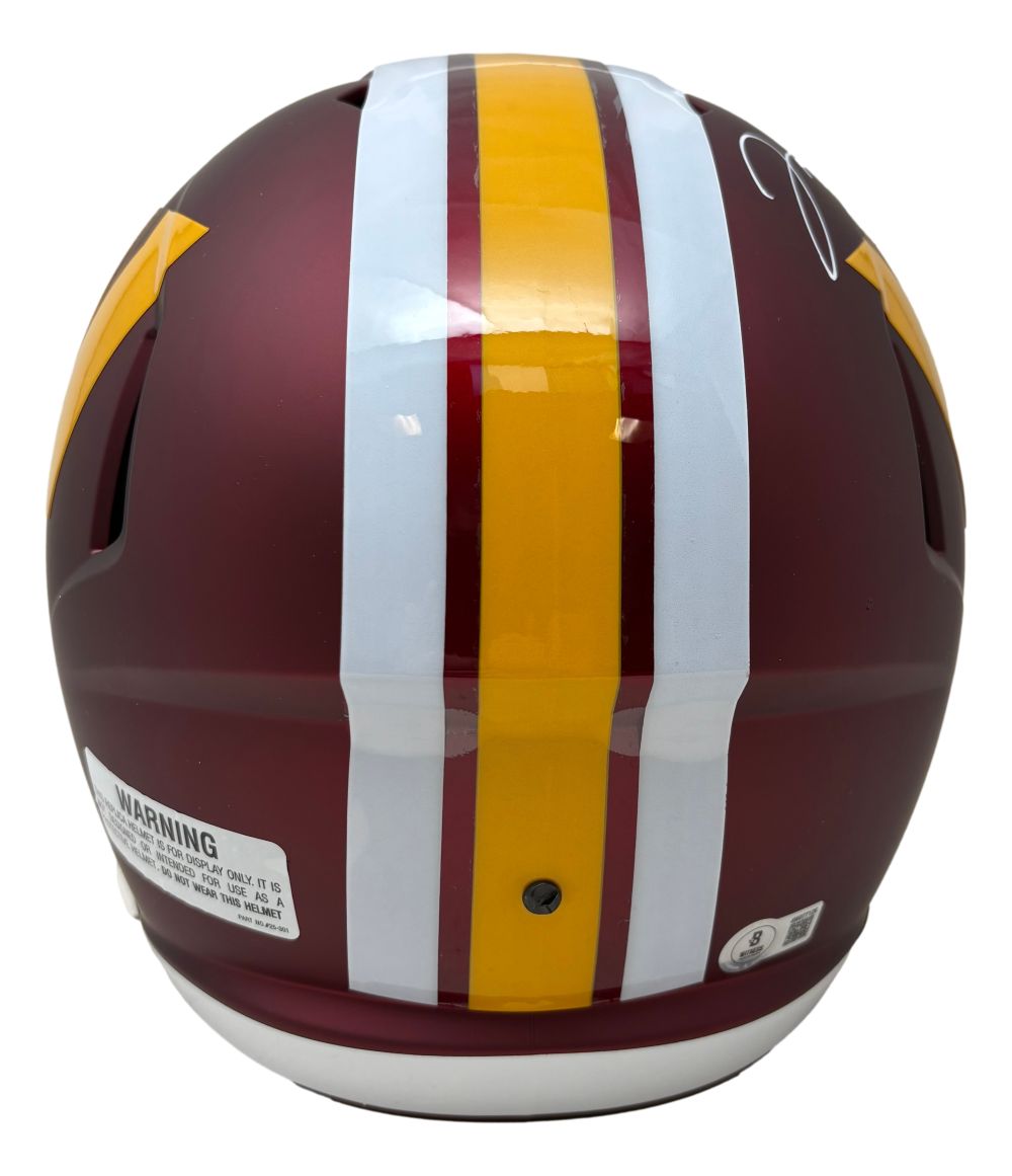 Jacory Croskey-Merritt Signed Washington Commanders FS Replica Speed Helmet BAS
