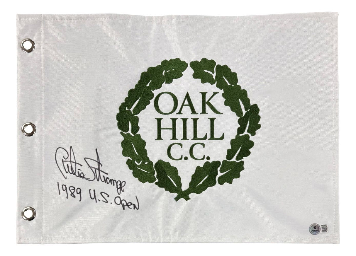 Curtis Strange Signed Oak Hill Country Club Golf Flag 1989 US Open BAS