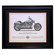 2003 Harley Davidson VRSCA V-Rod Framed 16x20 High Quality Print