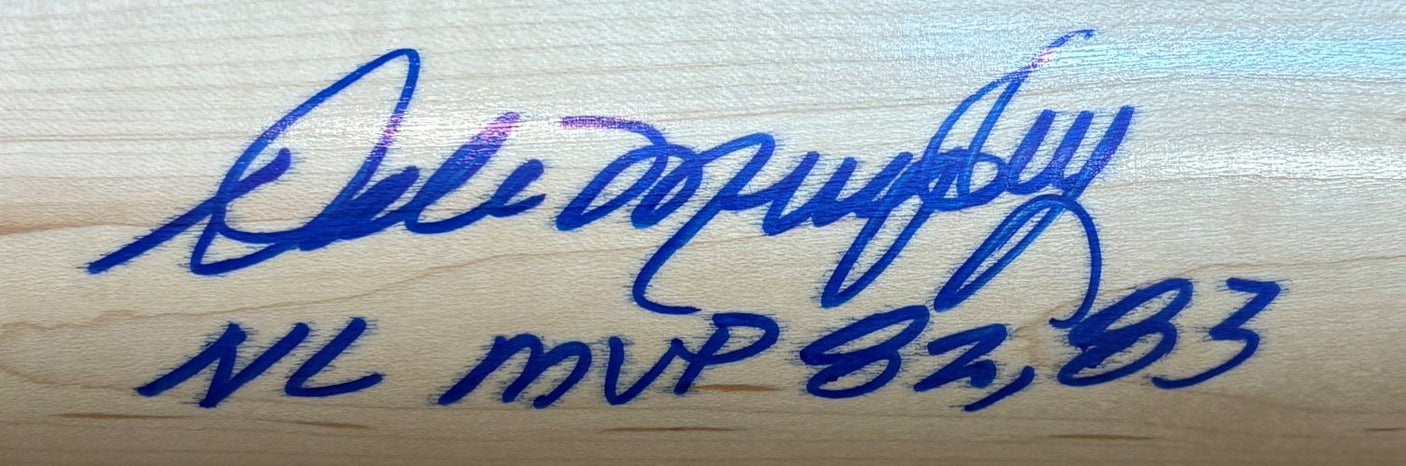 Dale Murphy Atlanta Braves Signed Louisville Slugger Baseball Bat MVP 82 83 BAS