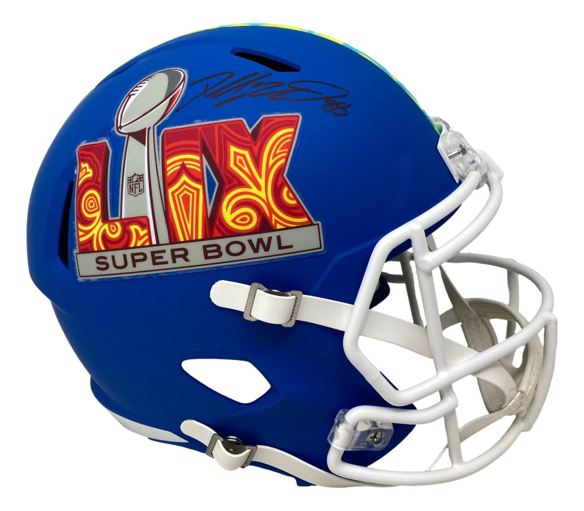 Dallas Goedert Signed Eagles Super Bowl 59 Event FS Replica Helmet Fanatics