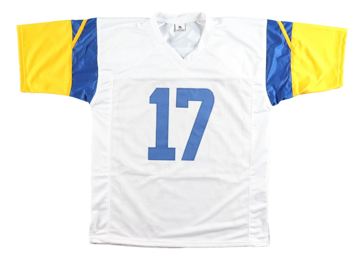 Davante Adams Los Angeles Signed White Football Jersey BAS