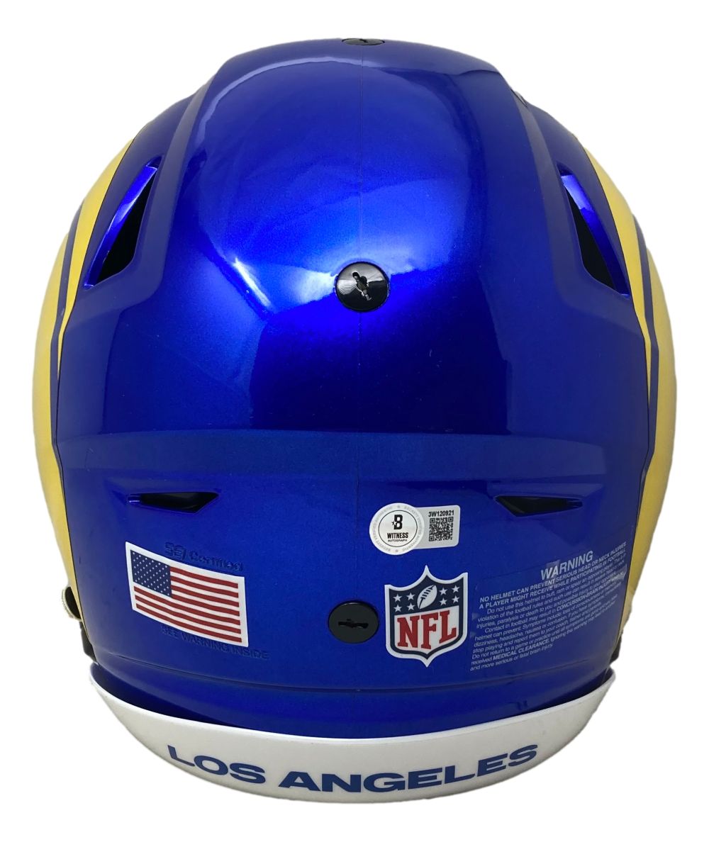 Davante Adams Signed Los Angeles Rams Full Size Authentic SpeedFlex Helmet BAS