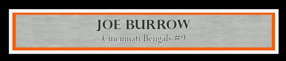 Joe Burrow Autographed Framed 16x20 Photo Cincinnati Bengals Fanatics Holo Stock #221124