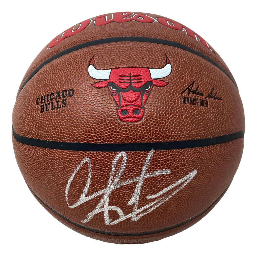 Dennis Rodman Signed Chicago Bulls NBA Wilson Logo Basketball BAS