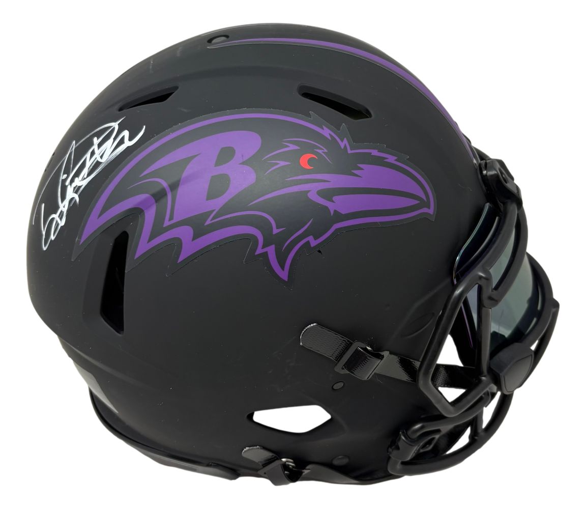 Derrick Henry Signed Ravens FS Eclipse Authentic Speed Helmet w/ Visor BAS