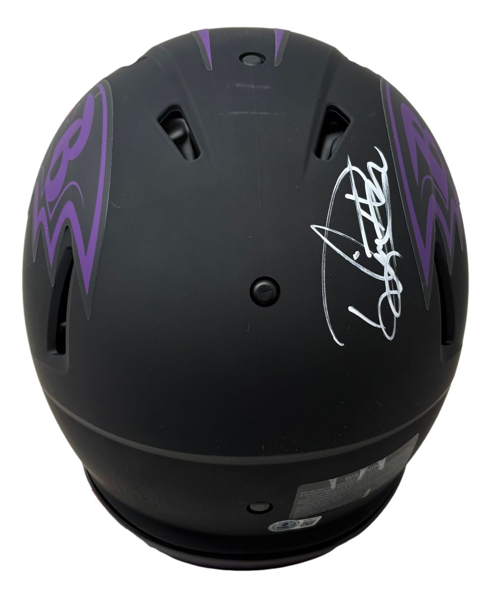 Derrick Henry Signed Ravens FS Eclipse Authentic Speed Helmet w/ Visor BAS